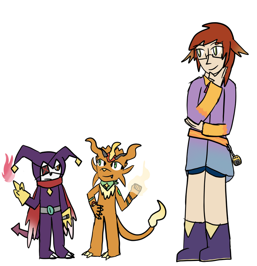 Human/Tamersona (with Biri and Puff)